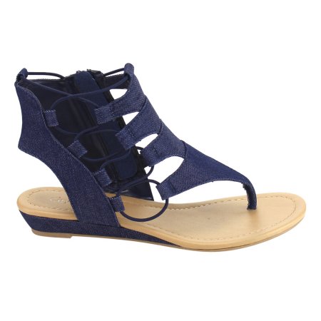 Womens Gladiator Sandals in Womens Sandals | Blue - Walmart.com